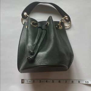 Forest Green Mini Bucket Bag